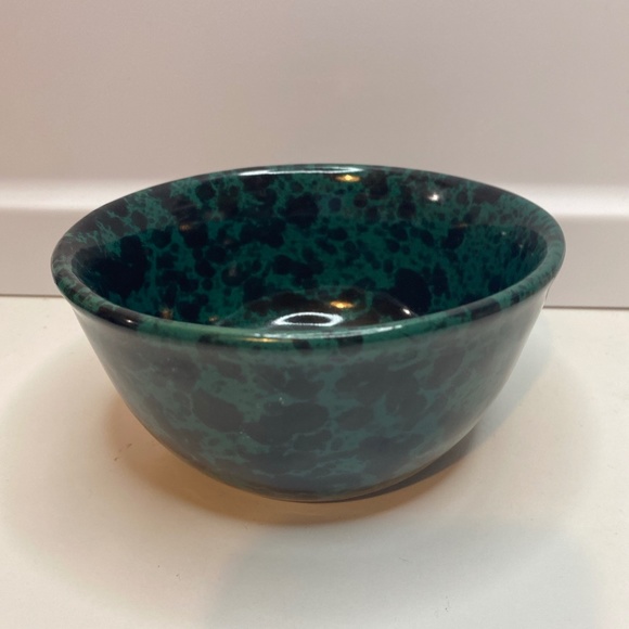 Berrington Pottery Green Agate 5.25" Wide Bowl #2049 - Picture 1 of 7